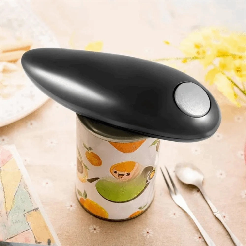 Safe Hands-Free Electric Can Opener Labor-saving Battery-Powered One Touch Jar Opener Universal Automatic Can Opener Chef
