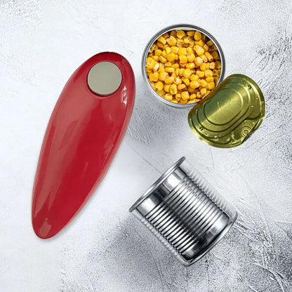 Safe Hands-Free Electric Can Opener Labor-saving Battery-Powered One Touch Jar Opener Universal Automatic Can Opener Chef