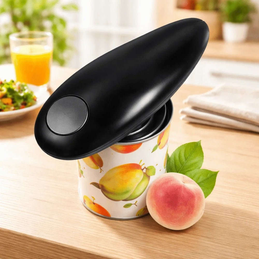 Safe Hands-Free Electric Can Opener Labor-saving Battery-Powered One Touch Jar Opener Universal Automatic Can Opener Chef