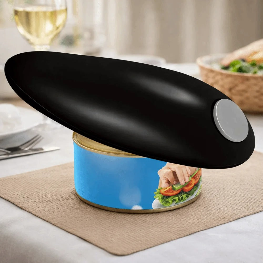 Safe Hands-Free Electric Can Opener Labor-saving Battery-Powered One Touch Jar Opener Universal Automatic Can Opener Chef