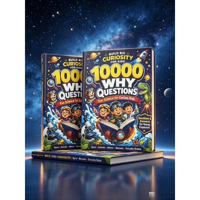 Kids 10000 Why Questions Science Book Educational Q&A Encyclopedia Picture Book for Children Age 6‑12